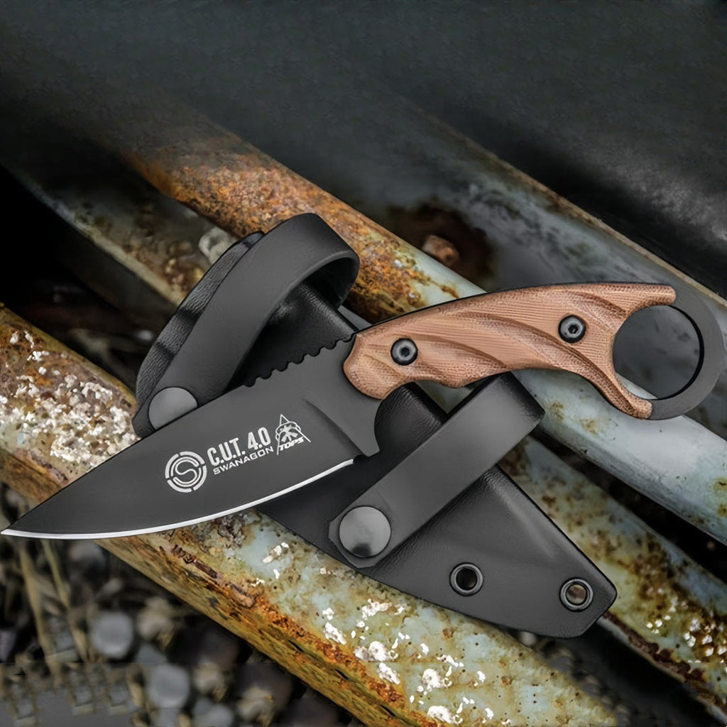 AshRidge 1095 High Carbon Fixed Blade - EDC Tactical Knife