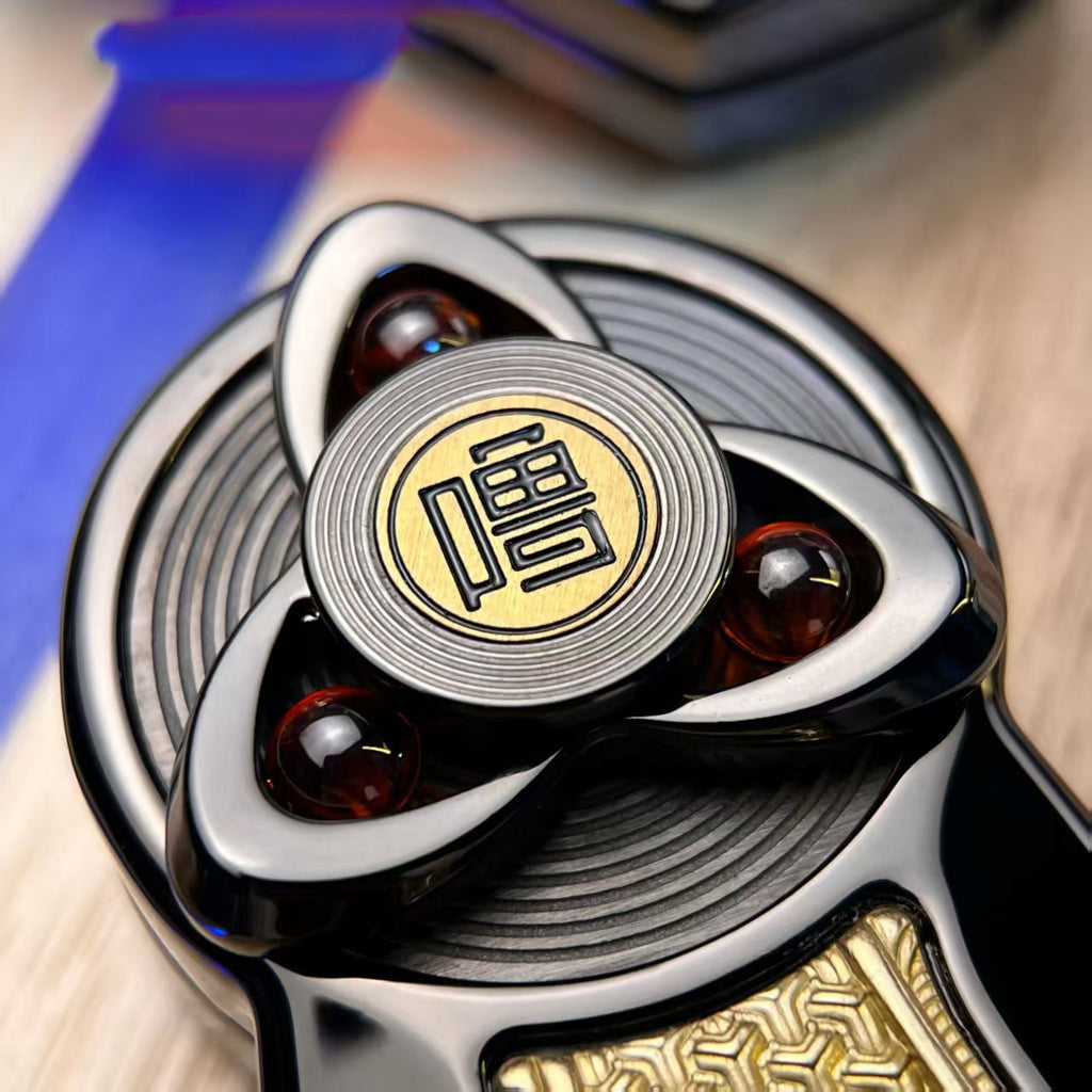 Mechanical Fidget Slider Double Layer Push Rotation Ratchet EDC Stress Relief Desk Toy