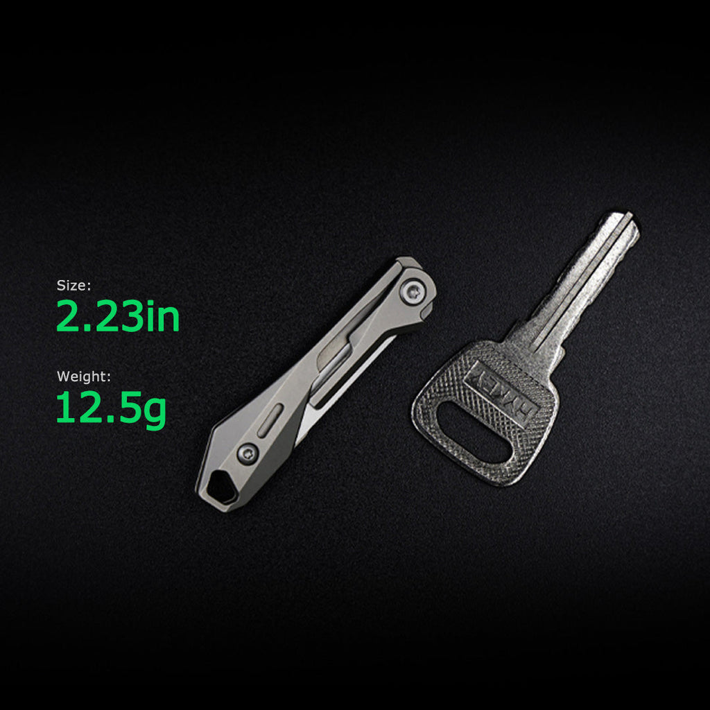 Titanium Scalpel Knife GR5 Micro Folding Replaceable Blade EDC TSA Compliant Travel