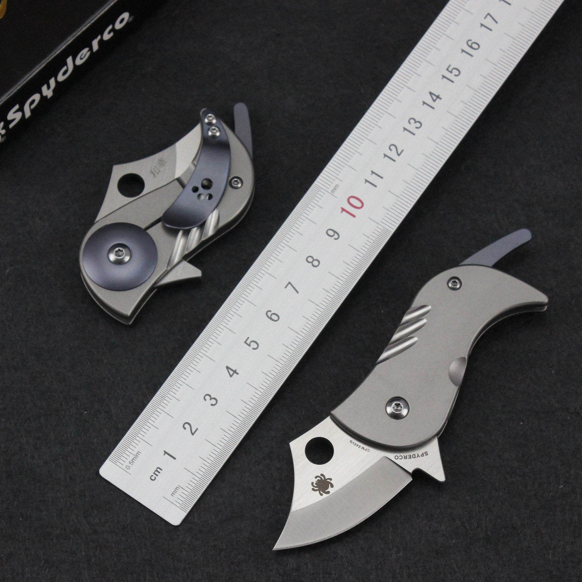 Bitelock Mini EDC Folding Knife - 9Cr18MoV Steel & TC4 Titanium