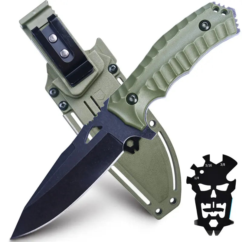 Alpine Mountaineer Survival Knife System | 8Cr13MoV Steel with Fire Starter Kit