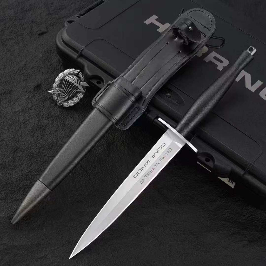Sentry's Edge N690 Steel Tactical Fixed Blade Knife - Fiberglass Handle