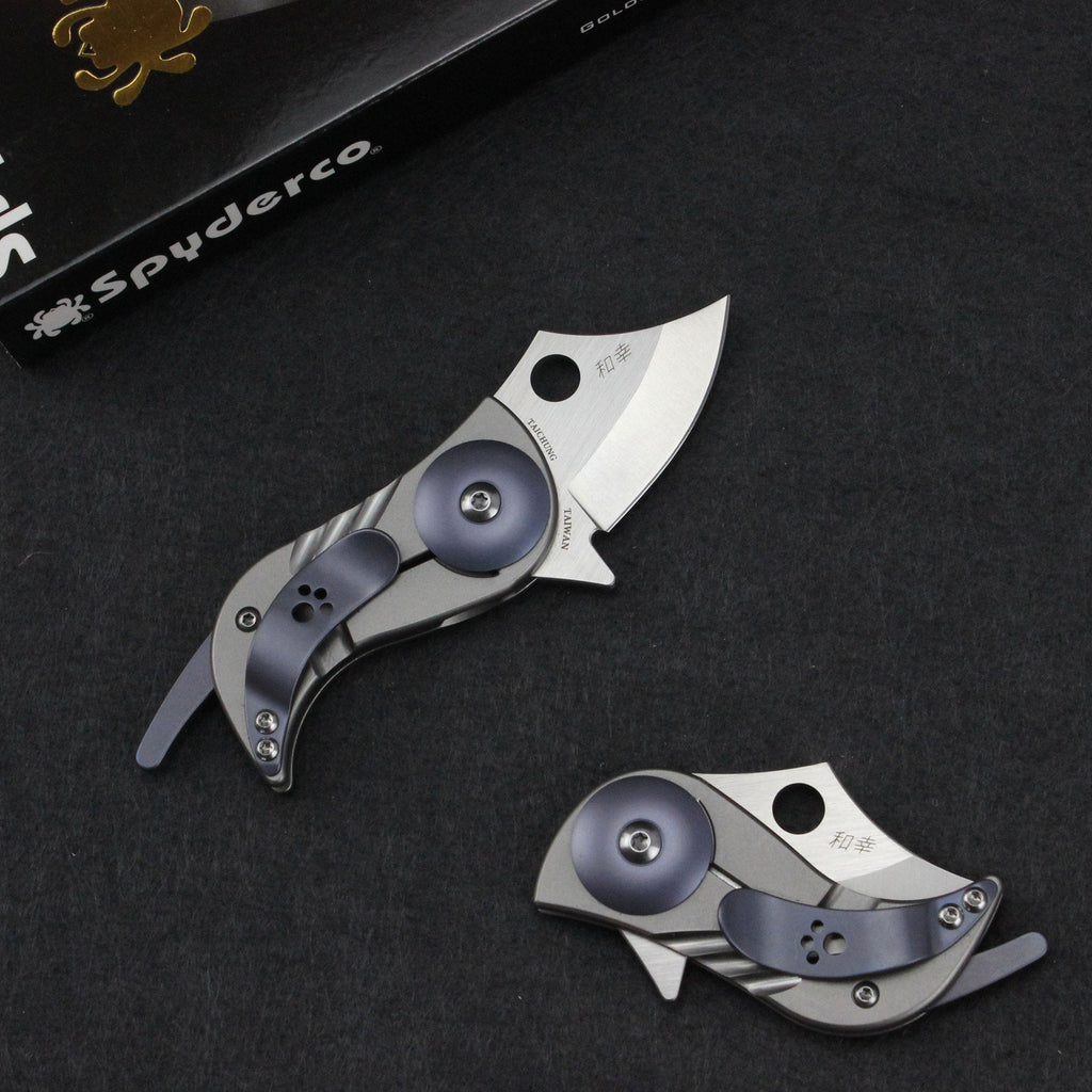 Bitelock Mini EDC Folding Knife - 9Cr18MoV Steel & TC4 Titanium