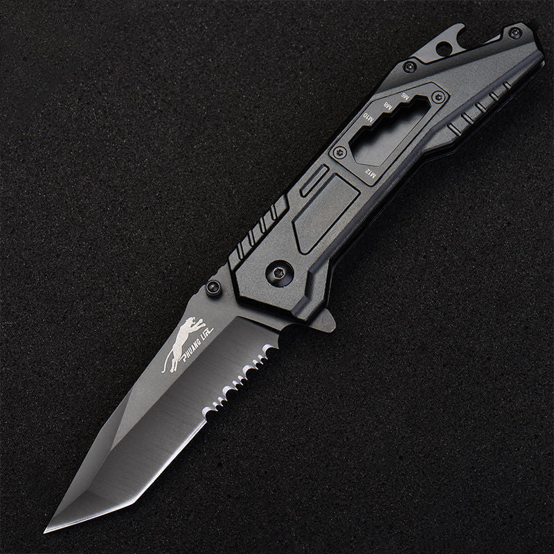 Leopard's Edge Stainless Steel Multipurpose Pocket Knife - Ergonomic Design EDC