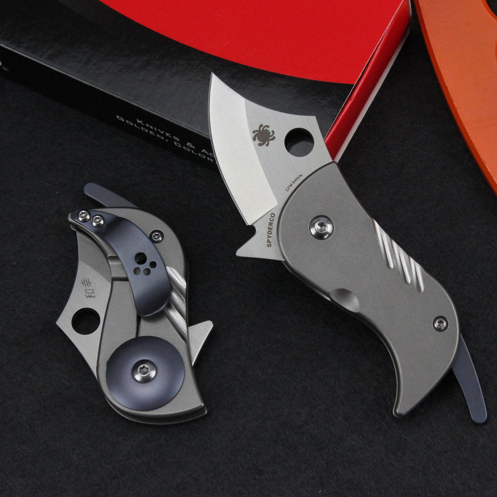 Bitelock Mini EDC Folding Knife - 9Cr18MoV Steel & TC4 Titanium