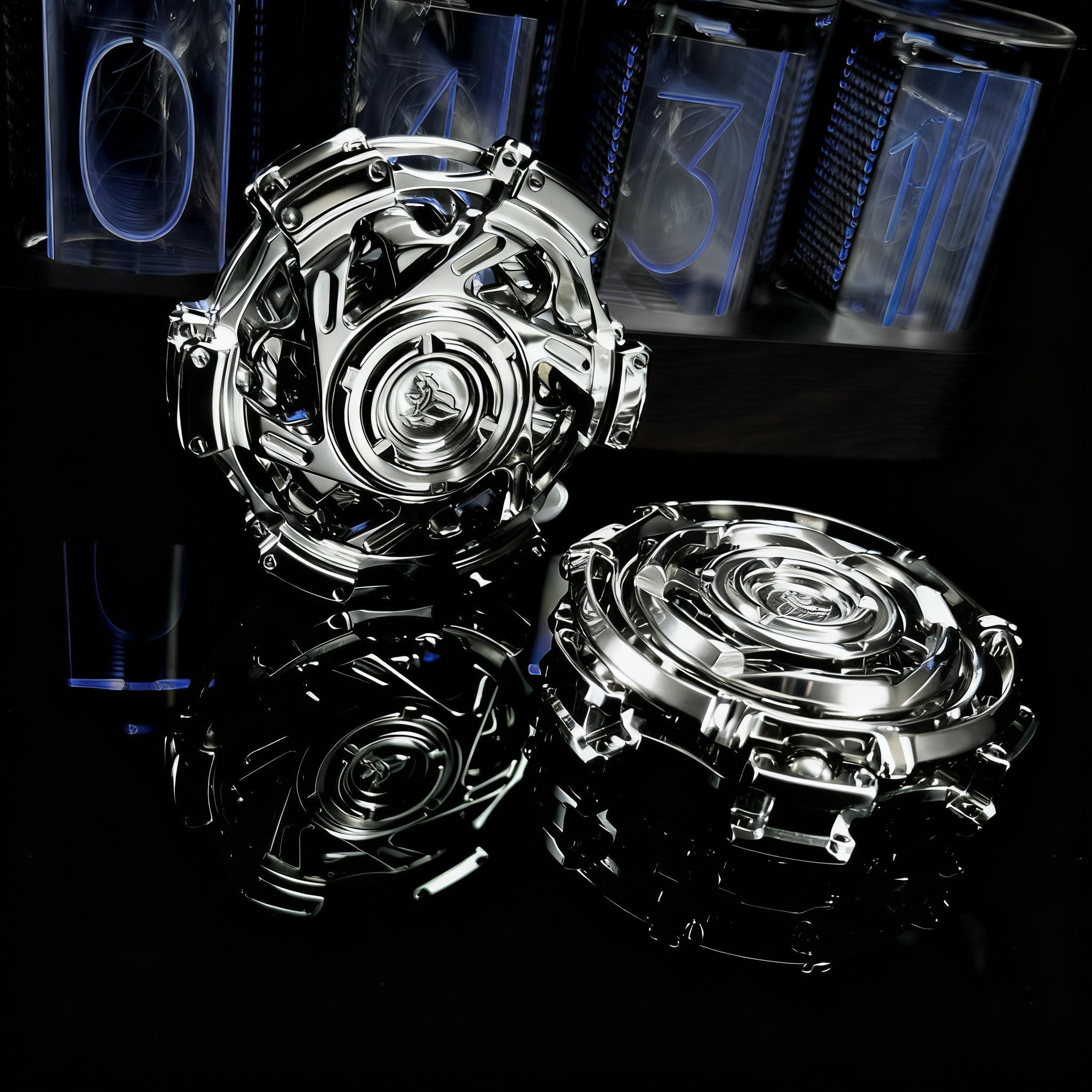 Helixforge Stainless Steel EDC Fidget Spinner - Triple-Ring Linked Design with Ultra-Smooth Bearings