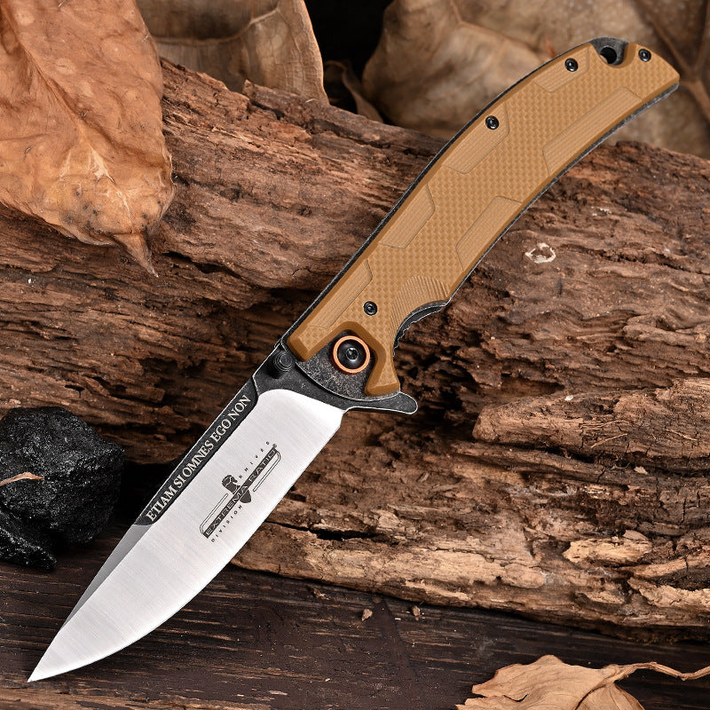 IronClad D2 Steel Folding Knife - Sandblasted Finish with G10 Handle EDC