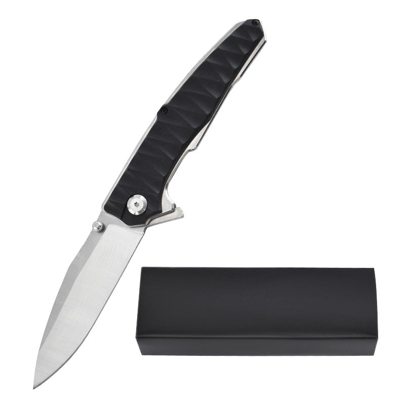 Folding Knife Stainless Steel Ergonomic Handle Compact EDC Outdoor Camping Utility