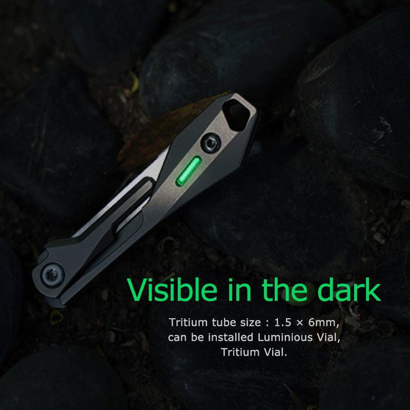 Titanium Scalpel Knife GR5 Micro Folding Replaceable Blade EDC TSA Compliant Travel