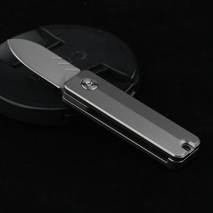TiSpin Blade Titanium Magnetic Fidget Utility Knife - D2 Steel EDC Multi-Tool