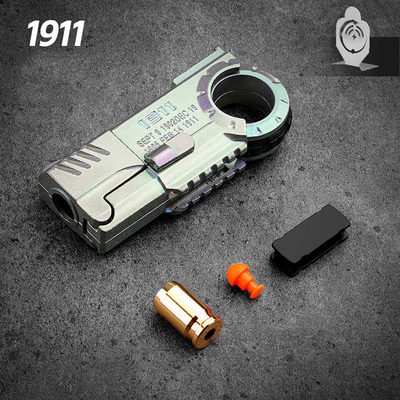 Fold 'n' Fire Stainless Steel Fidget Toy | Ratchet Spinner Launcher 3-in-1