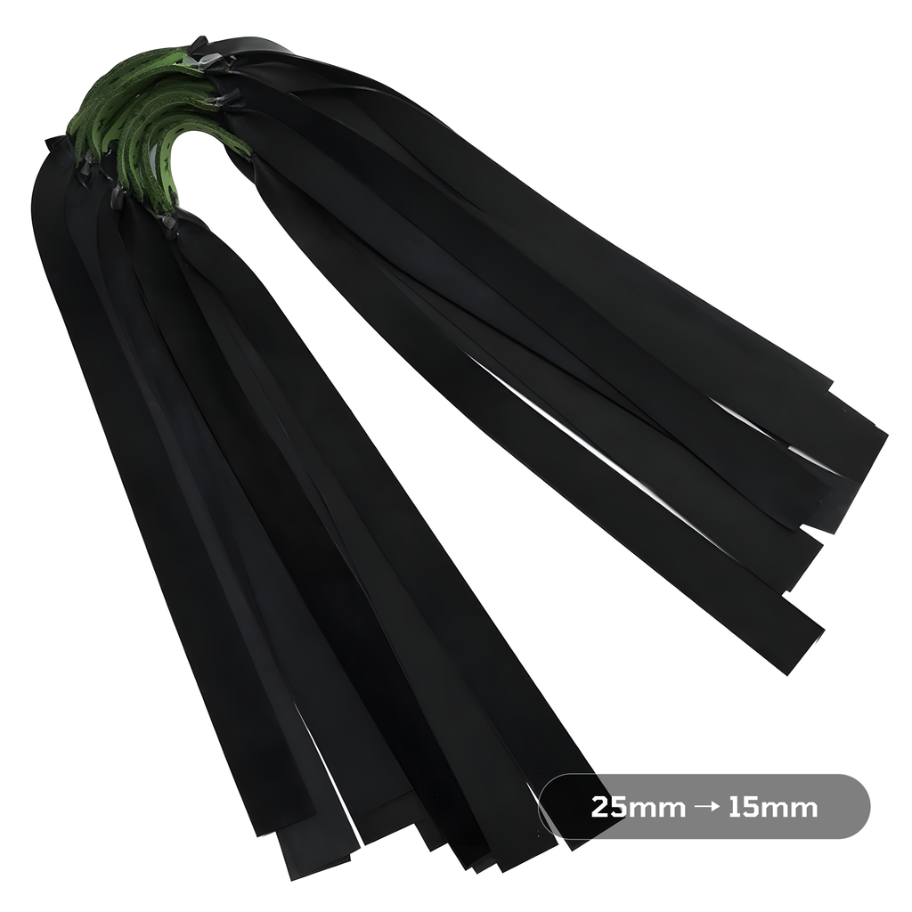 Wrist Rocket Slingshot Bands – 10-Pack 0.65mm Flat Bands Tapered 25mm→15mm for Outdoor Target Practice