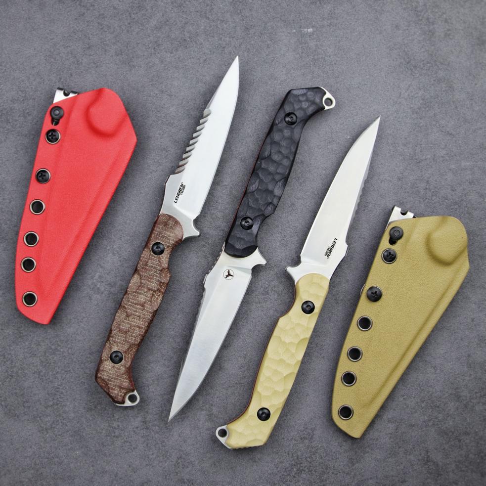 Fixed Blade Knife 14C28N Steel G10 Handle Serrated Sheath Camping Survival Tactical EDC