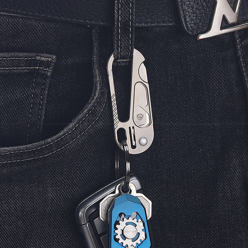 EdgeKey Titanium Multi-Function Keychain Knife | M390 or 8Cr13MoV Steel
