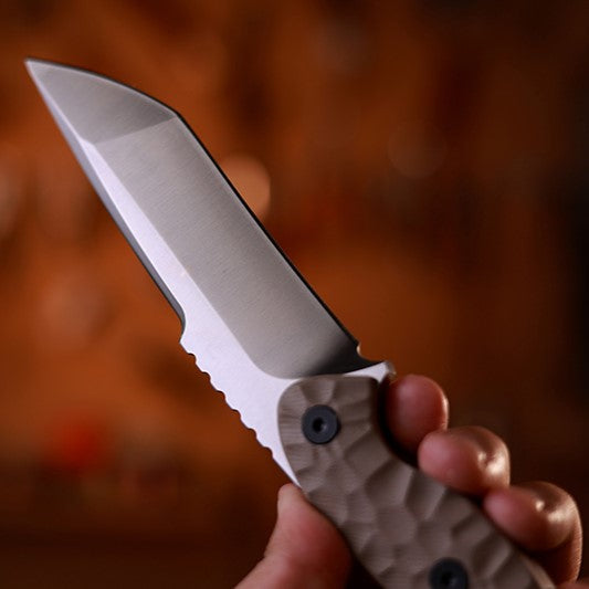 TitanForge VG10 Heavy-Duty Tactical Camp Knife - 7mm Full-Tang Outdoor Survival Blade