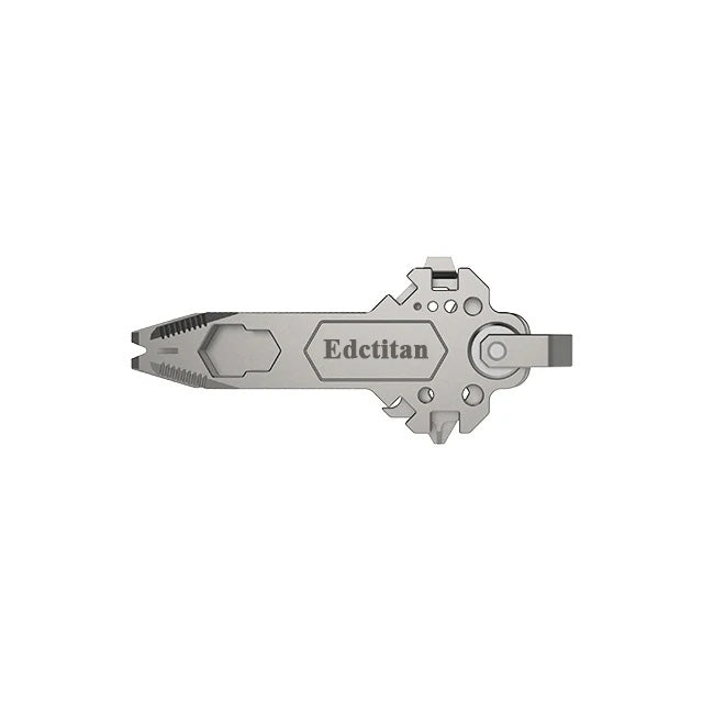 KeyMaster 2.0 Titanium EDC Multi-Tool - 18-in-1 with Screwdrivers, Wrenches & Pry Tips