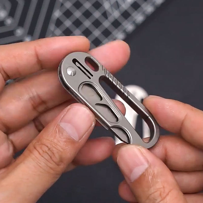 EdgeKey Titanium Multi-Function Keychain Knife | M390 or 8Cr13MoV Steel
