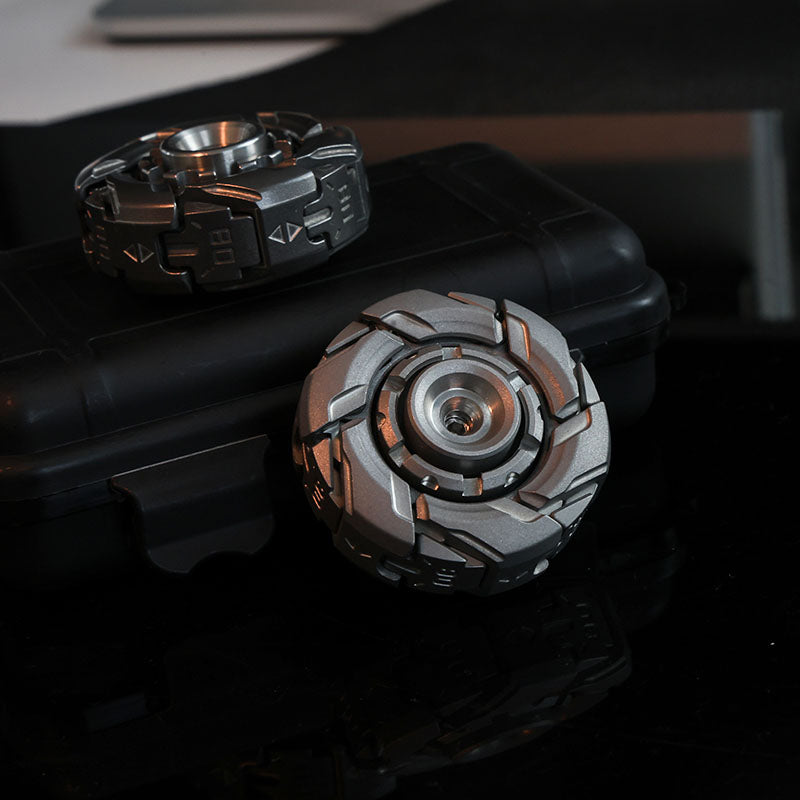 WarpFang Mecha Fidget Spinner | Stainless Steel EDC Stress Relief Toy