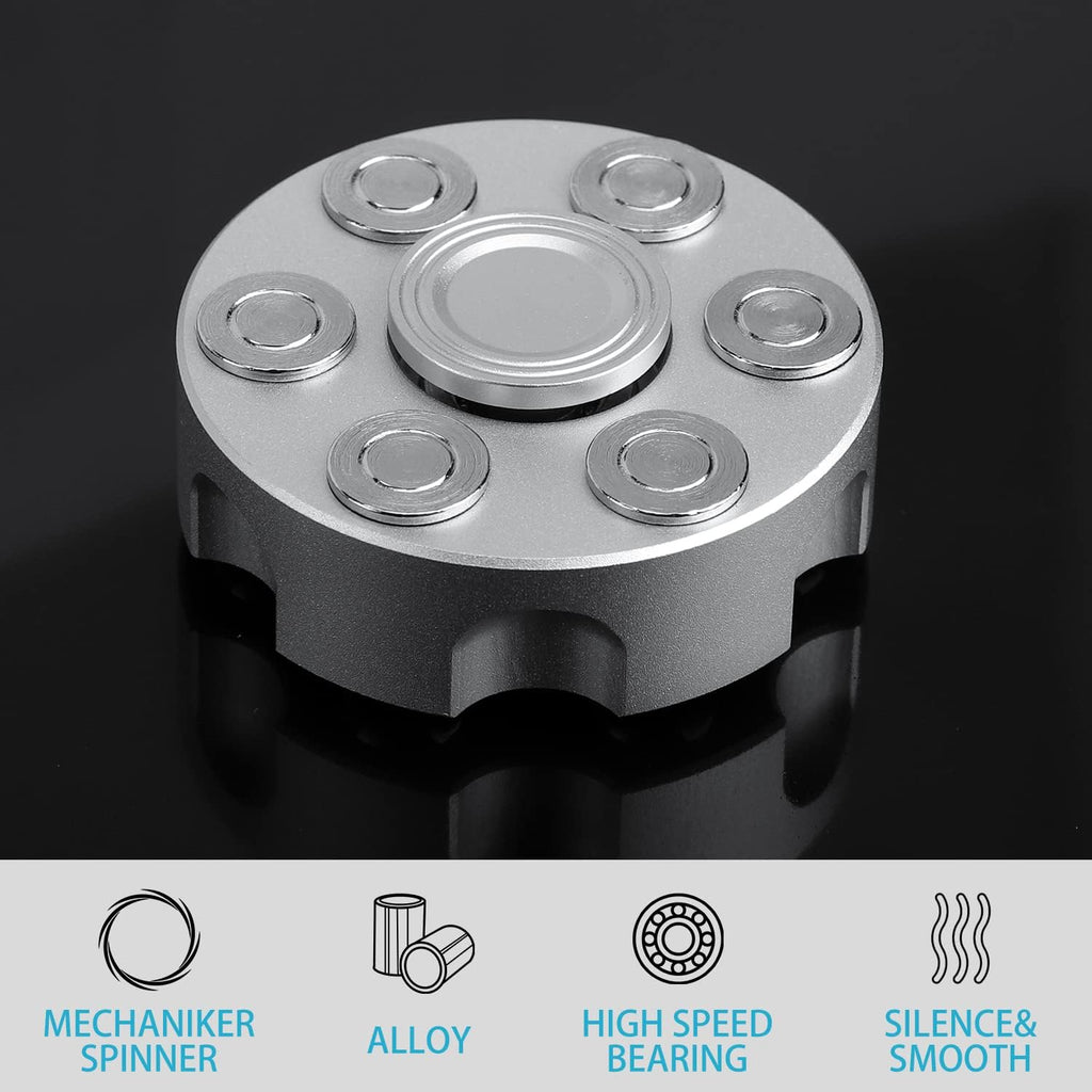 Spin Chamber Revolver Fidget Spinner - Metal EDC Stress Relief Toy