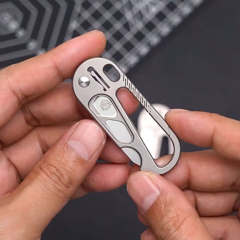 EdgeKey Titanium Multi-Function Keychain Knife | M390 or 8Cr13MoV Steel