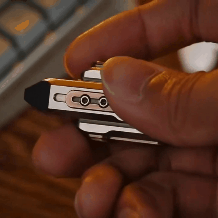 RocketMag Magnetic Metal Fidget Slider - Zinc Alloy with Click Sound