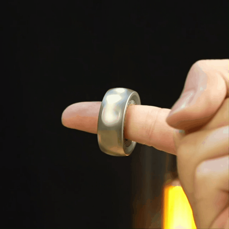 RelaxiSpin Magnetic Fidget Rings - Stainless Steel & Brass Spinner Rings