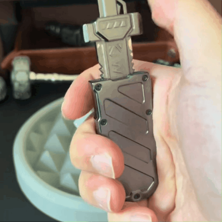 Sky Breaker Metal Fidget Haptic Slider - Sword & Scabbard Press Mechanism