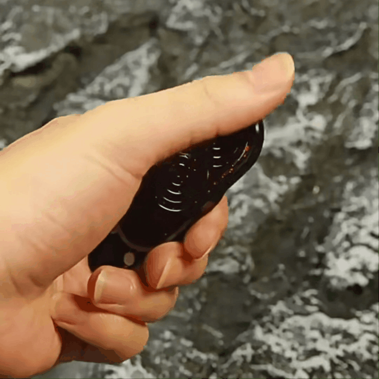 Blood Whirl 3.04 Stainless Steel Fidget Slider | Interactive Push Toy