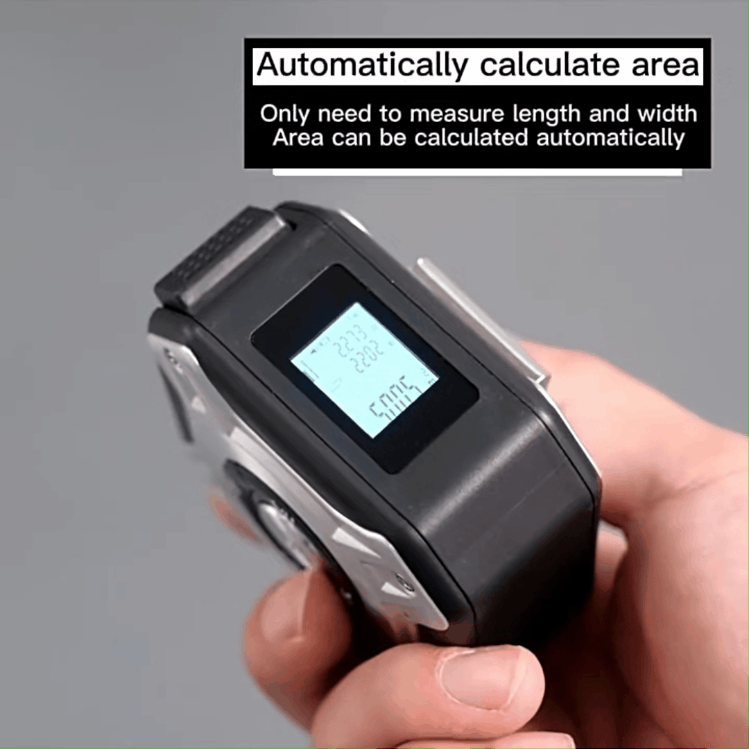 Laser Tape Measure 2-in-1 135ft USB Rechargeable Digital Construction DIY Professional