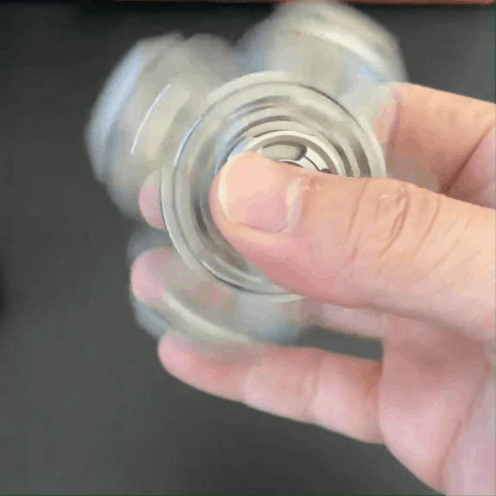 Fidget Spinner Titanium Tuning Fork Linkage - EclipseSpindle MOT Warp Effect Resonant Sound EDC
