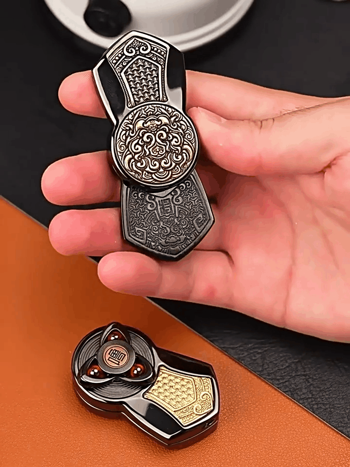 Mechanical Fidget Slider Double Layer Push Rotation Ratchet EDC Stress Relief Desk Toy