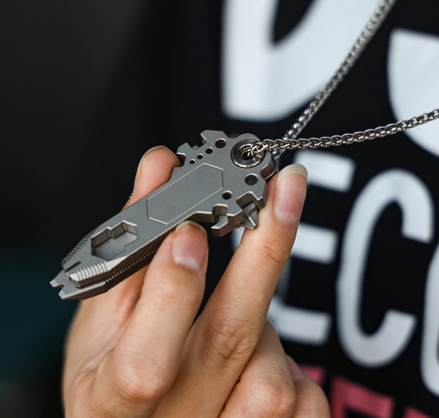 KeyMaster 2.0 Titanium EDC Multi-Tool - 18-in-1 with Screwdrivers, Wrenches & Pry Tips