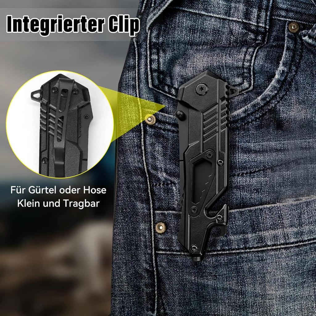 Leopard's Edge Stainless Steel Multipurpose Pocket Knife - Ergonomic Design EDC