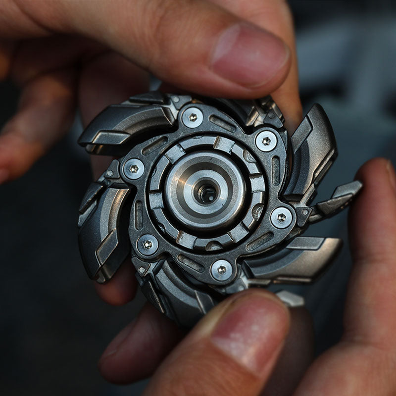 WarpFang Mecha Fidget Spinner | Stainless Steel EDC Stress Relief Toy