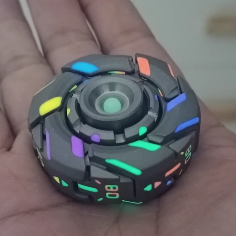WarpFang Mecha Fidget Spinner | Stainless Steel EDC Stress Relief Toy