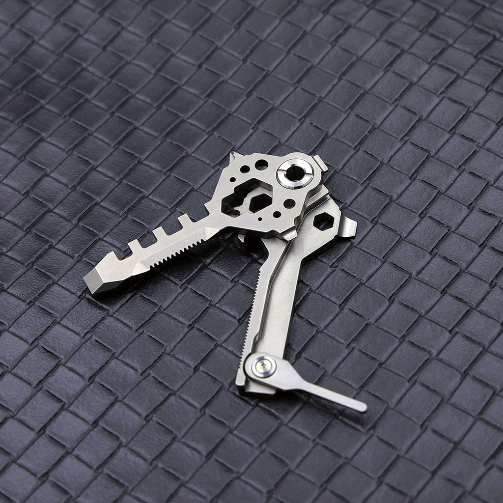 Keymaster Titanium 12-in-1 EDC Multi-Tool - Compact Versatile Design
