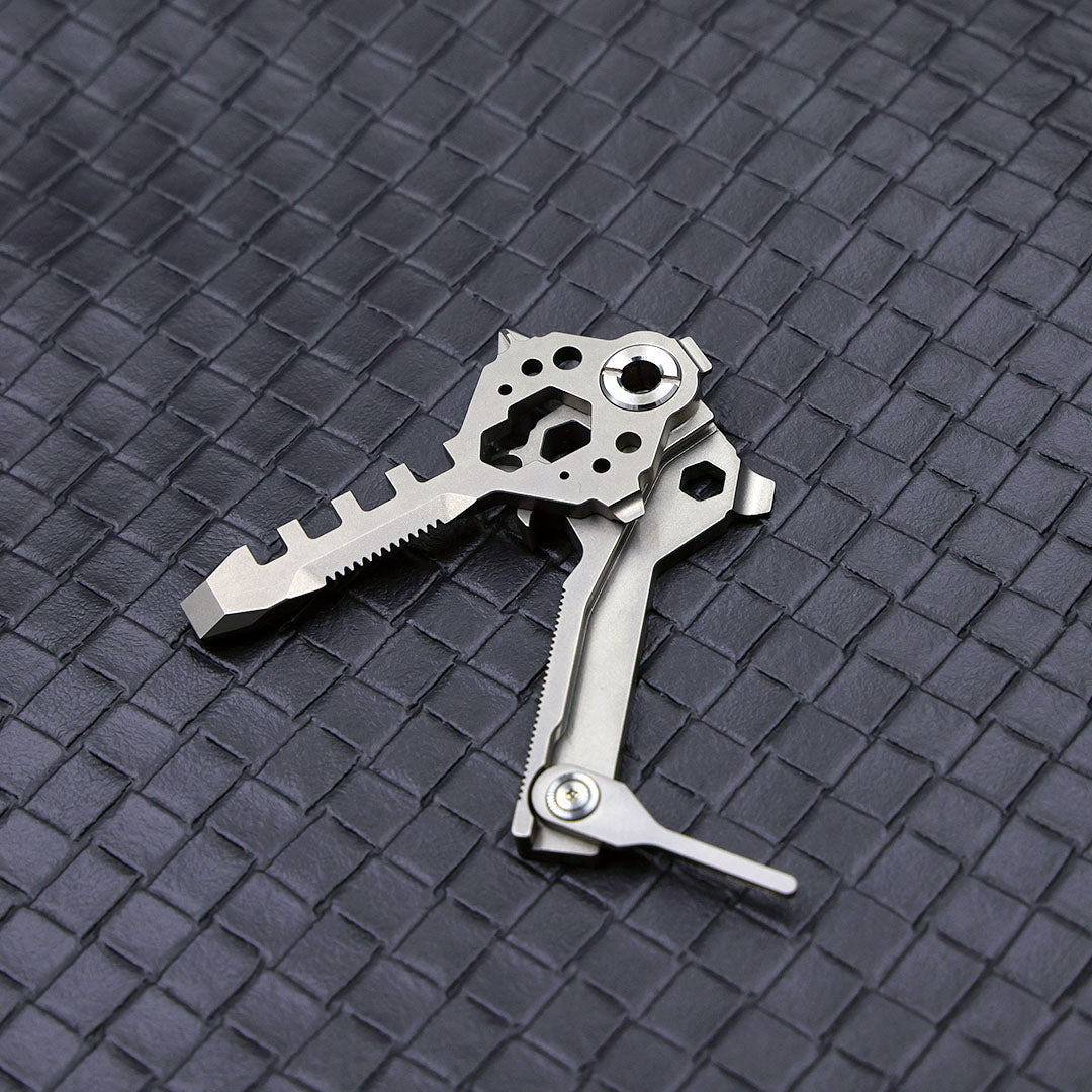 Keymaster Titanium 12-in-1 EDC Multi-Tool - Compact Versatile Design