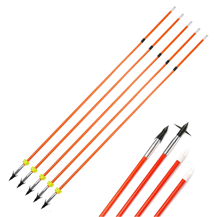 Wrist Rocket Slingshot Fishing Arrows – 5-Pack Fiberglass Bowfishing Arrows with Stainless Steel Tips