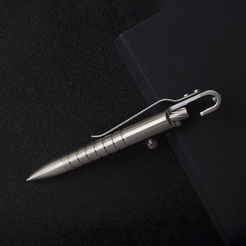 Ultimate GR5 Titanium Bolt Action Pen - Waterproof EDC with Secure Hook