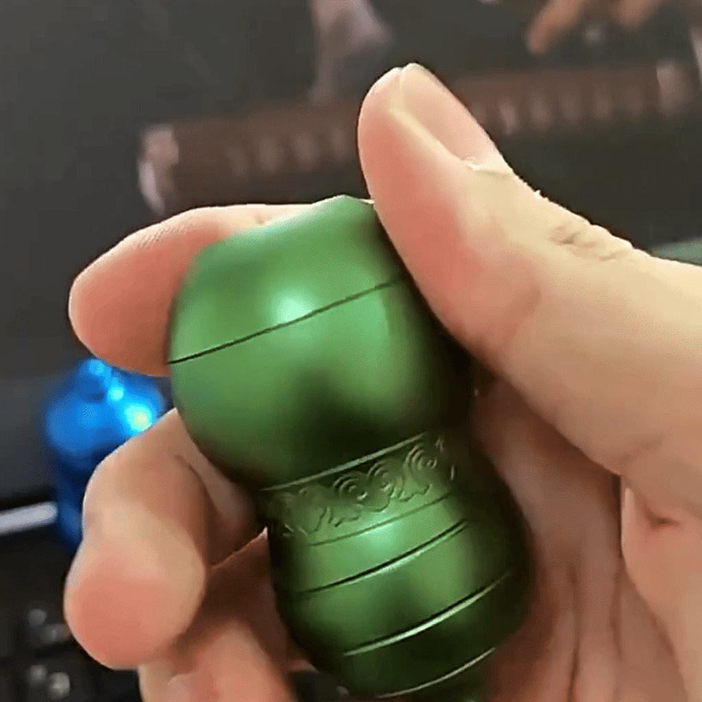 Fidget Spinner Aluminum Alloy Ratchet Mechanism - Cosmic Gourd Stellar Rhythm EDC Stress Relief