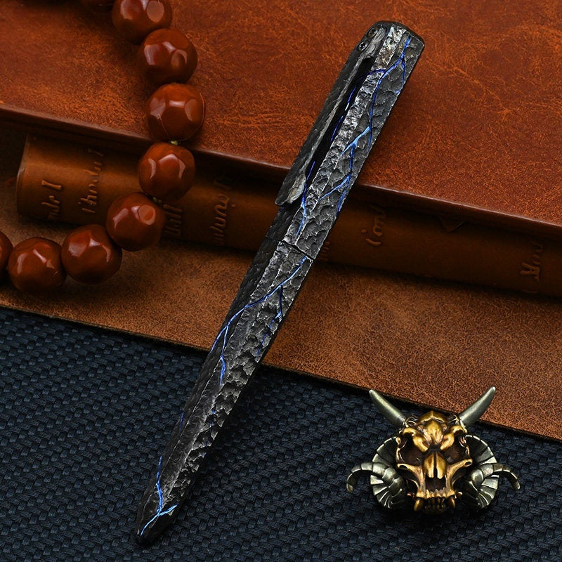 Tactical Pen Self Defense – Hand Engraved Titanium EDC Pen Tungsten Steel