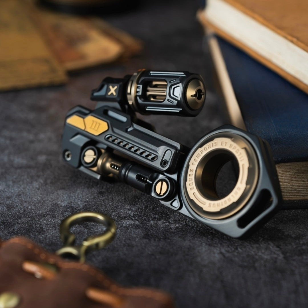 Time-Space Knight Fidget Toy - Full Titanium Alloy Multi-Function Mecha