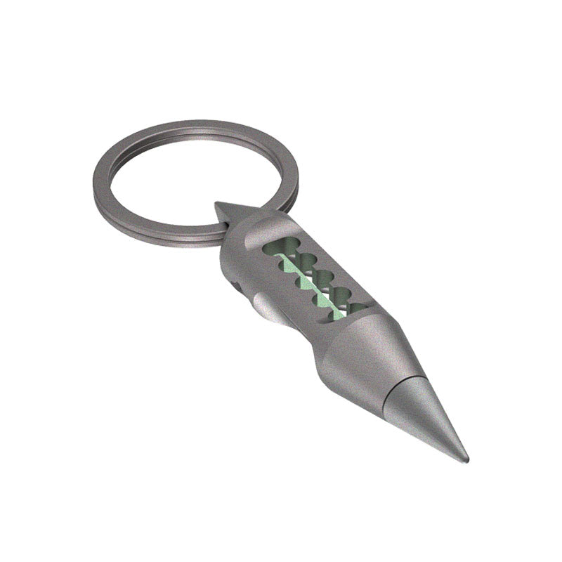 Dark Fire Titanium EDC Pendant - Multi-Tool with Keychain Lantern