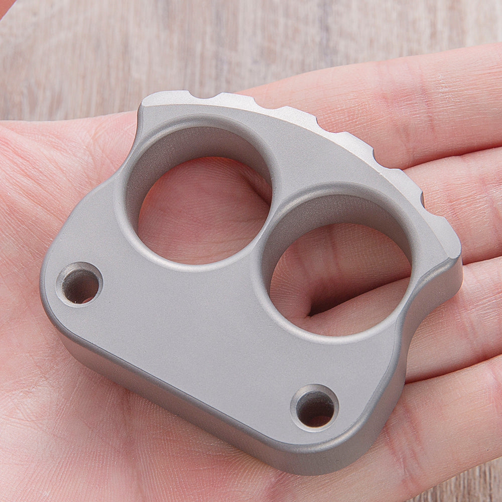 Afrankart DFK 2 Finger Brass Knuckles Ring Stainless Steel - CARRY TOOLKIT EDC Gadgets