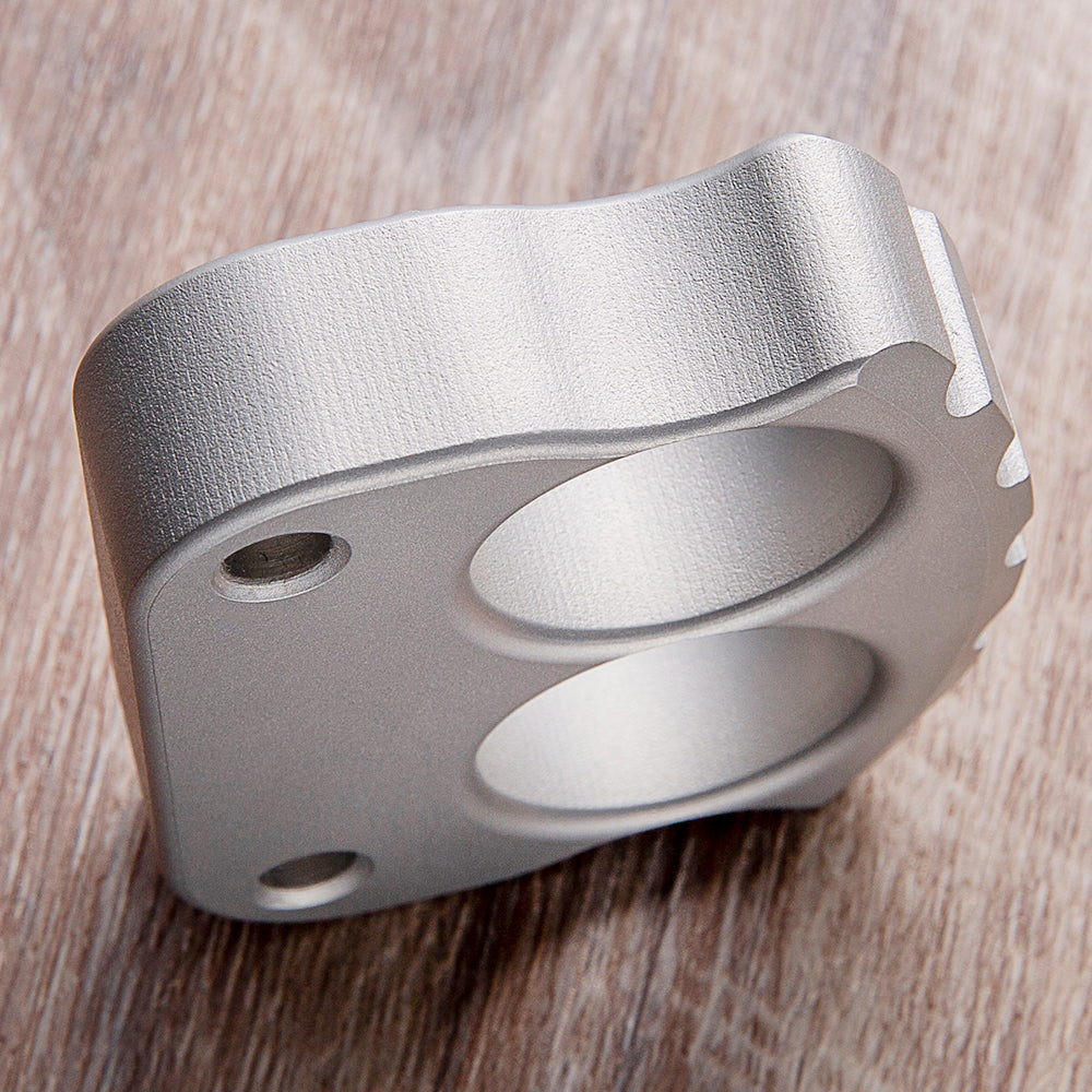 Afrankart DFK 2 Finger Brass Knuckles Ring Stainless Steel - CARRY TOOLKIT EDC Gadgets