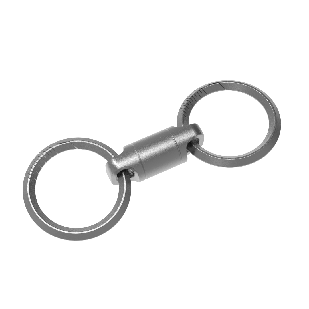 SnapCut Magnetic Titanium Quick-Release Keychain with Utility Cutter