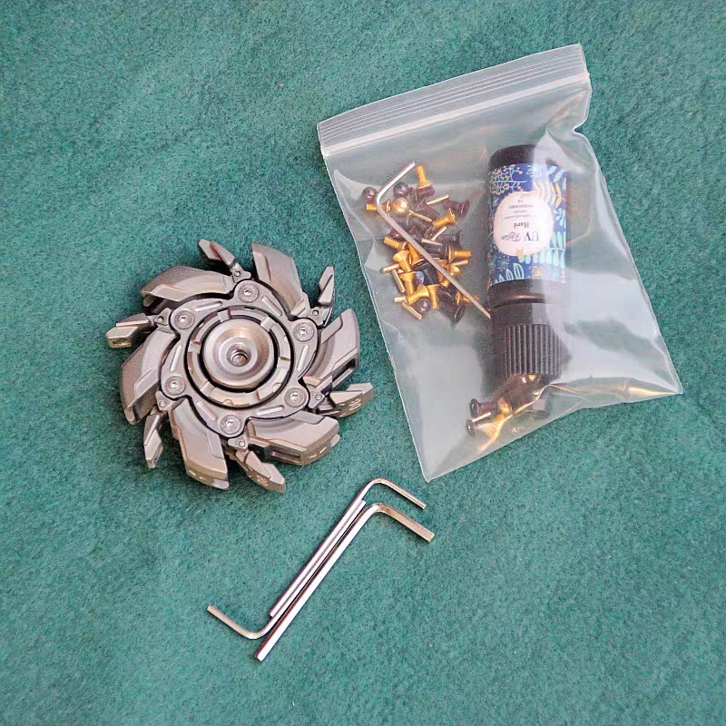 WarpFang Mecha Fidget Spinner | Stainless Steel EDC Stress Relief Toy
