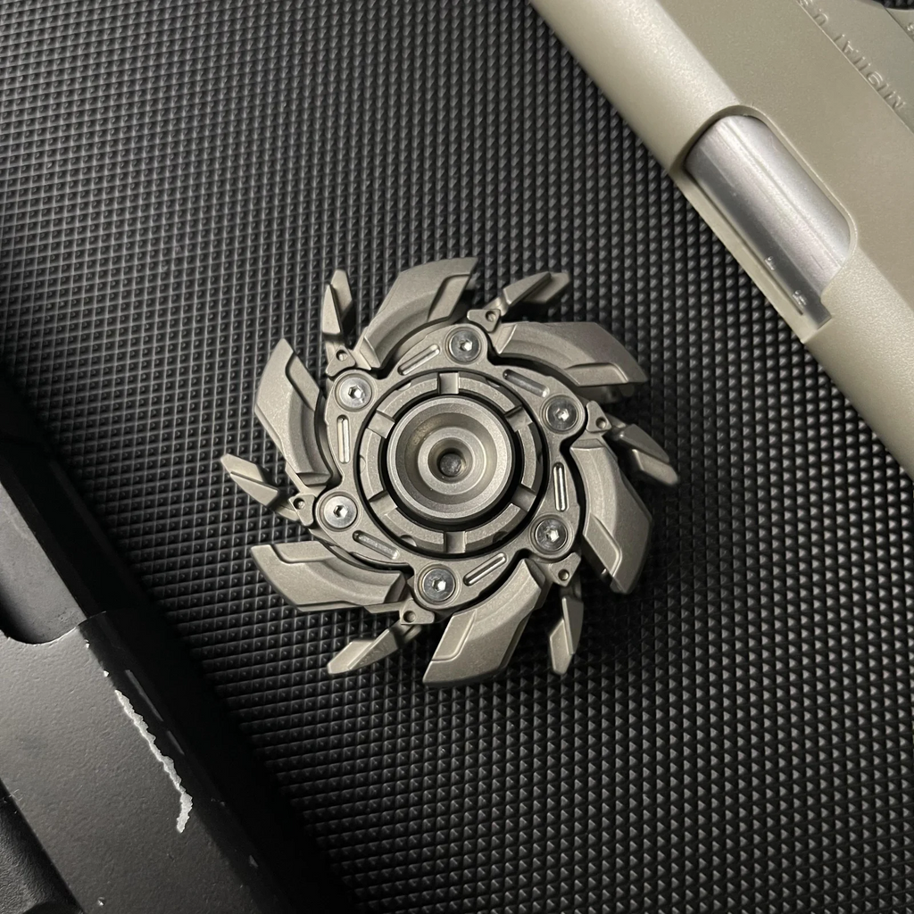 WarpFang Mecha Fidget Spinner | Stainless Steel EDC Stress Relief Toy
