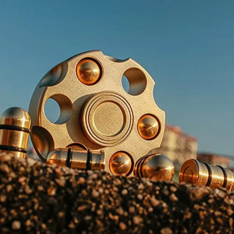 Spin Chamber Revolver Fidget Spinner - Metal EDC Stress Relief Toy