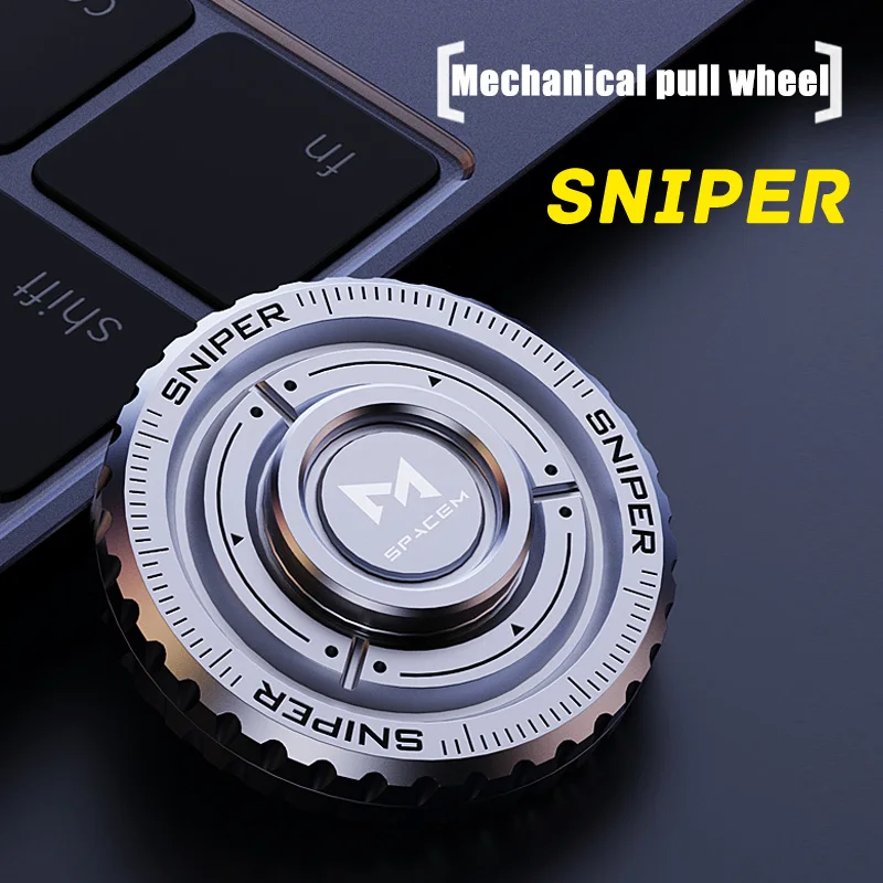 TriVortex 3-in-1 Stainless Steel Fidget Slider - Premium CNC Aluminum EDC Spinner